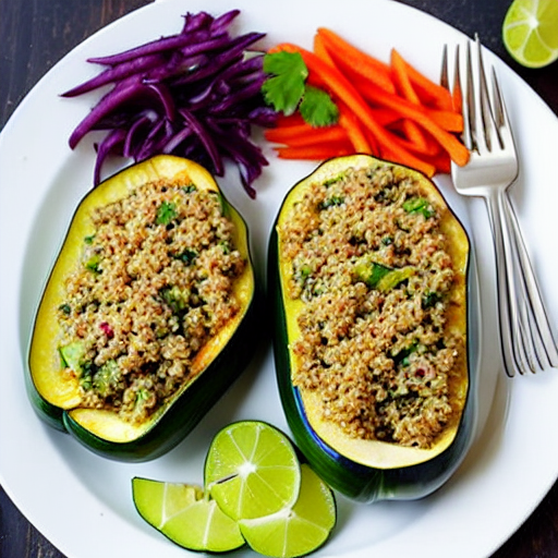 Baked Stuffed Zucchini