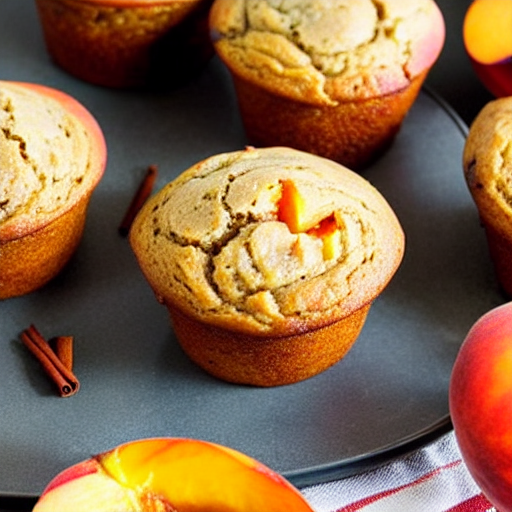 Cinnamon Peach Muffins