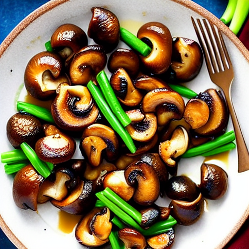 Korean Garlic Butter Mushrooms