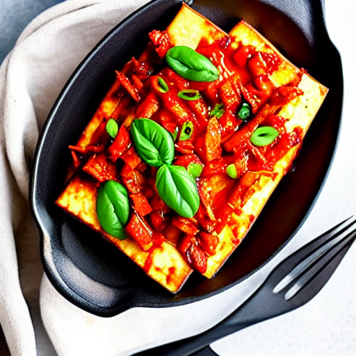Baked Tofu Kimchi