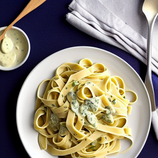 Kohlrabi Fettuccine Alfredo