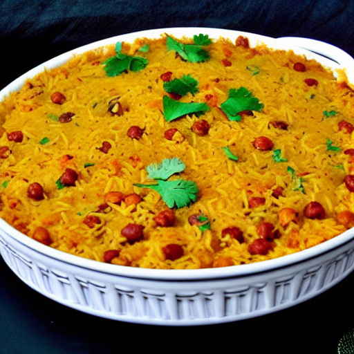 Baked Chana Pulao