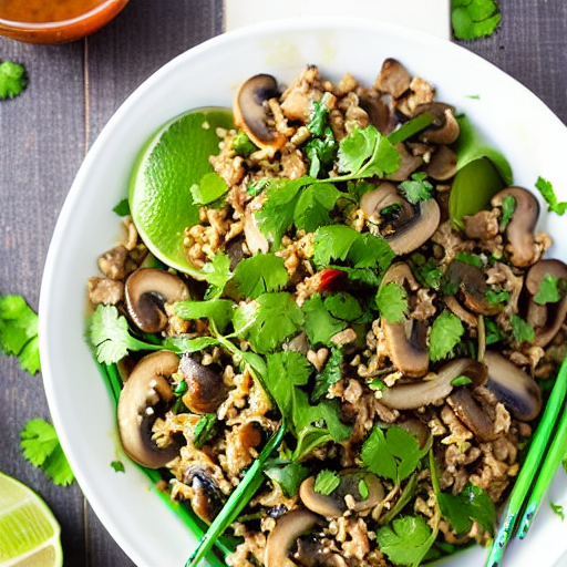 Mushroom Larb