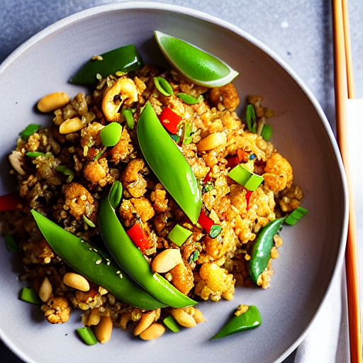 Kung Pao Cauliflower Rice