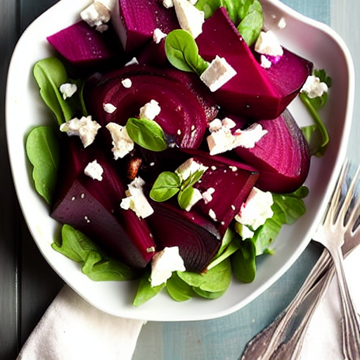 Roasted Beet and Feta Salad