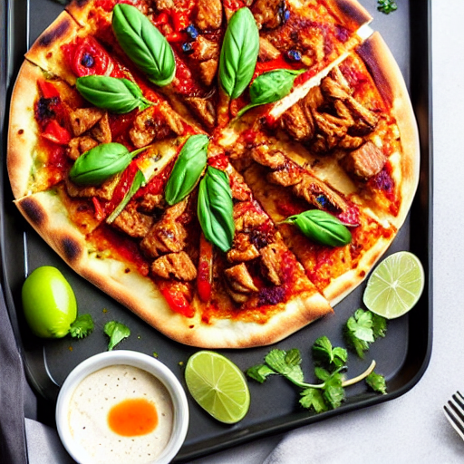 Keto Thai BBQ Pizza