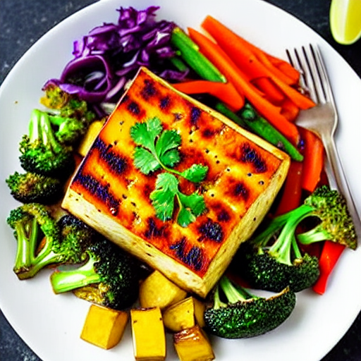 Baked Tofu with Vegetables
