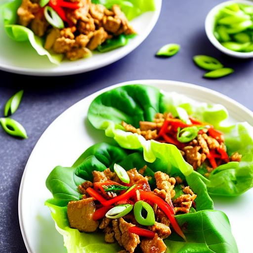 Spicy Chicken Lettuce Wraps