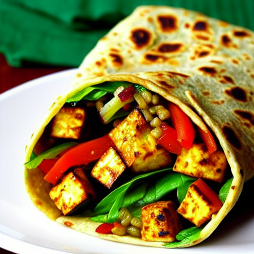 Paneer Bhurji Wrap