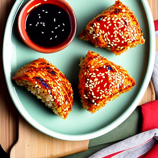 Yaki Onigiri Pizza