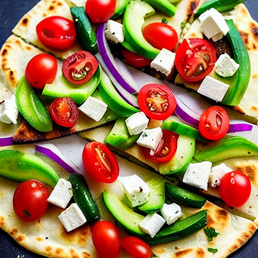 Greek Salad Flatbread