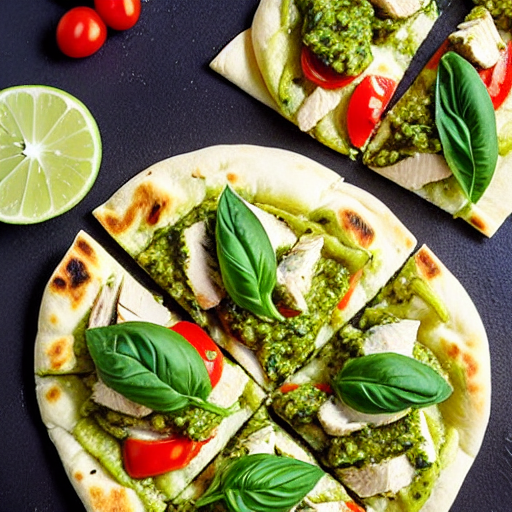 Pesto Chicken Flatbread