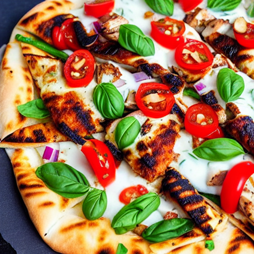 Halal Souvlaki Pizza