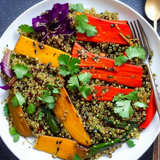 Balsamic Roasted Vegetable and Quinoa Salad