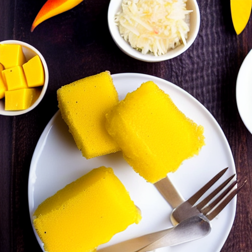Mango Sticky Rice Cake