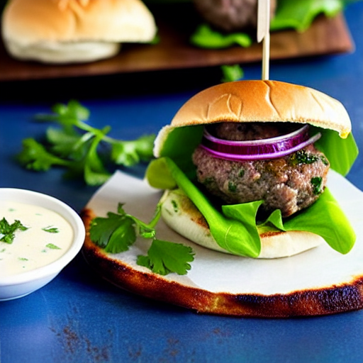 Mediterranean Lamb Burger