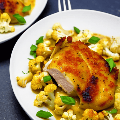 Halal Chicken and Cauliflower Bake