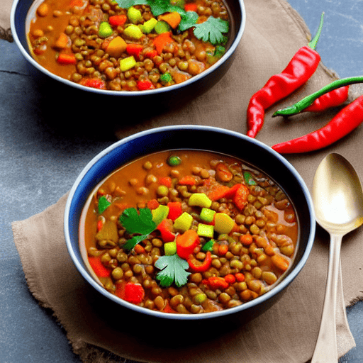 Spicy Lentil and Vegetable Soup