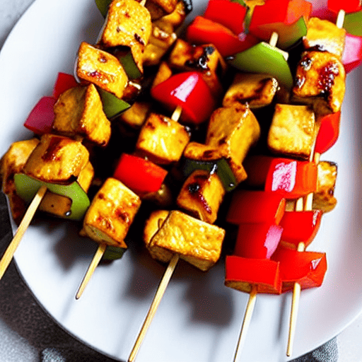 Sweet and Sour Tofu Skewers