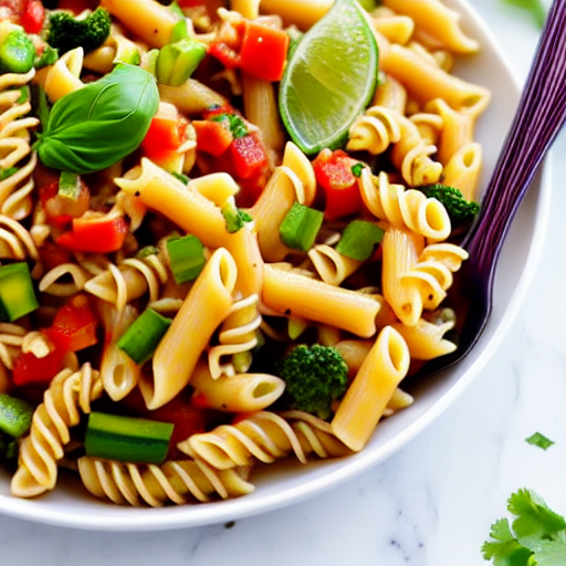 Pasta con Salsa de Cacahuate