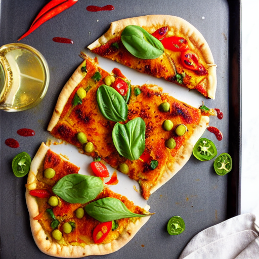 Moroccan Spiced Fish Pizza
