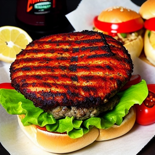 Cajun Blackened Burger