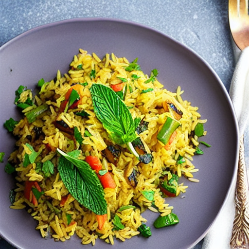 Minted Rice Pilaf