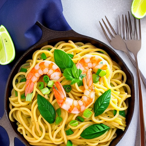 Macarrão com Camarão