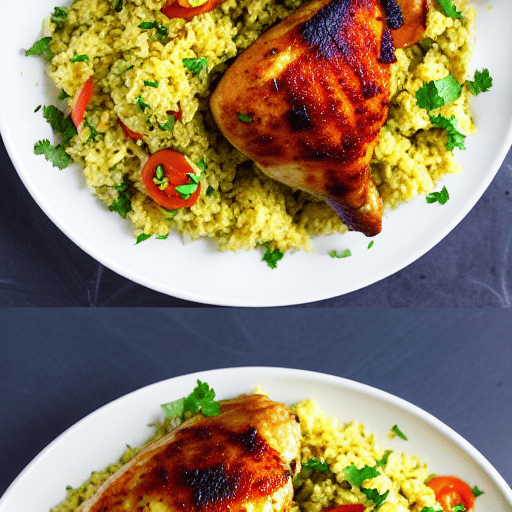 Halal Chicken and Cauliflower Rice