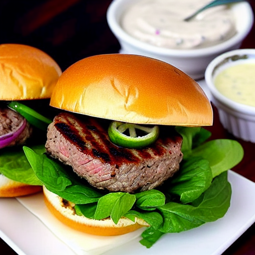 Minted Beef Burger