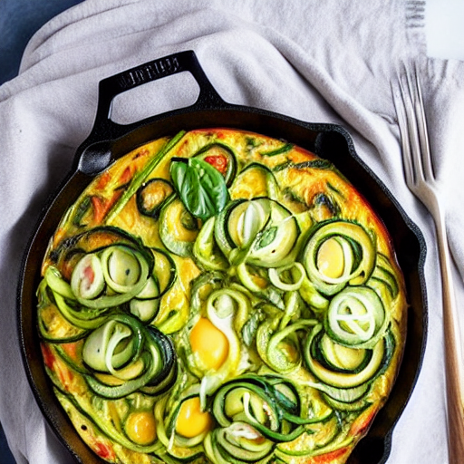Zucchini Noodle Frittata