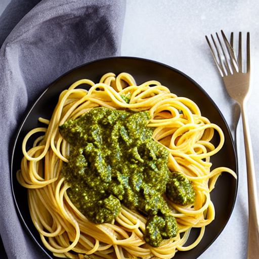 Pasta con Pesto Vegano