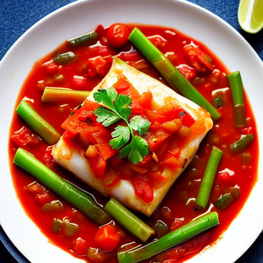 Bacalao con Tomate Vegetal