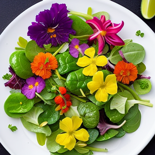 Salade de Fleurs Comestibles
