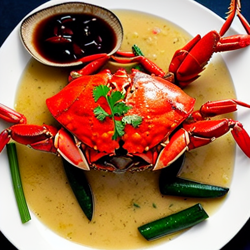 Braised Crab with Garlic