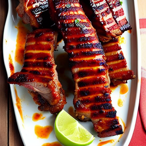 Costillas a la BBQ