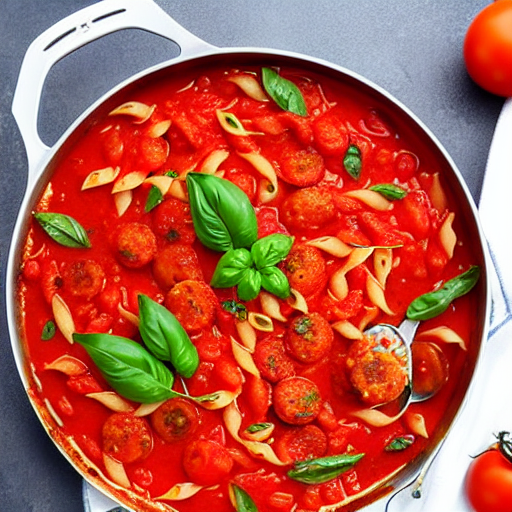 Pasta ao Molho de Tomate