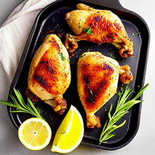 Baked Chicken with Lemon and Garlic