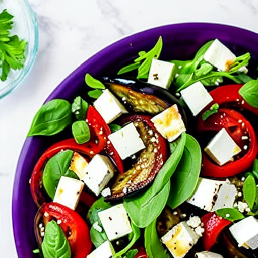 Eggplant and Feta Salad