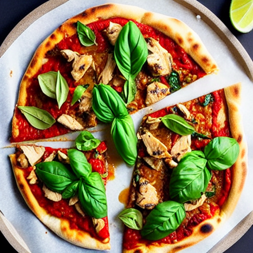 Thai Basil Chicken Pizza