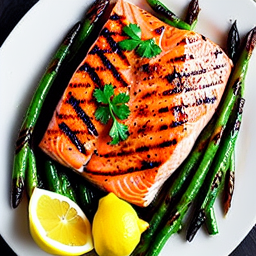 Grilled Salmon with Lemon