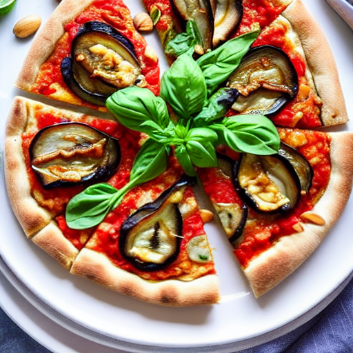 Thai Eggplant Pizza