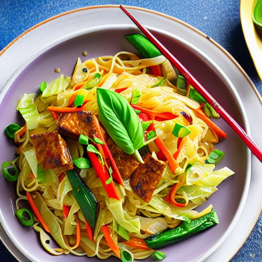 Cabbage Noodle Stir-Fry