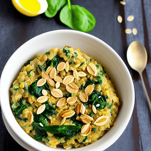 Savory Oatmeal with Spinach