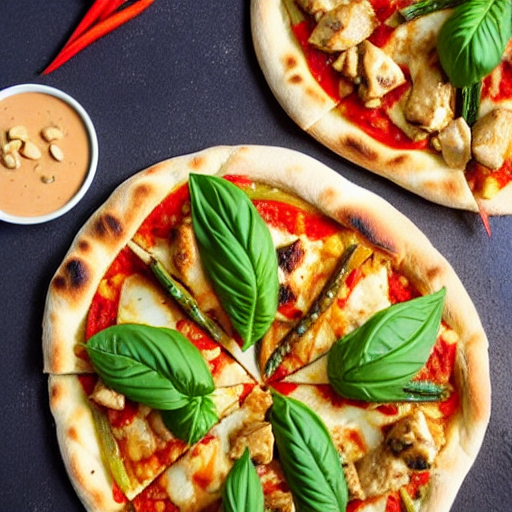 Thai Chicken Satay Pizza