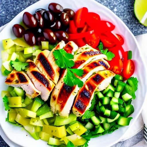 Greek Salad with Chicken