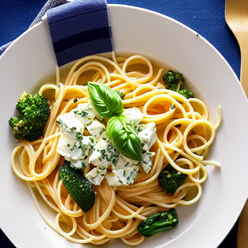 Pasta au Fromage de Chèvre