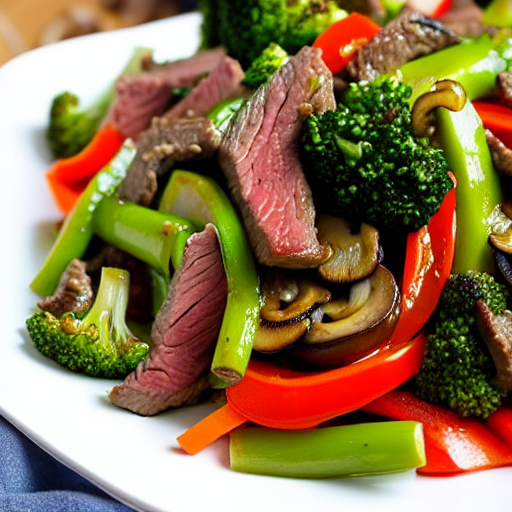 Savory Beef and Mushroom Stir-Fry with Vegetables
