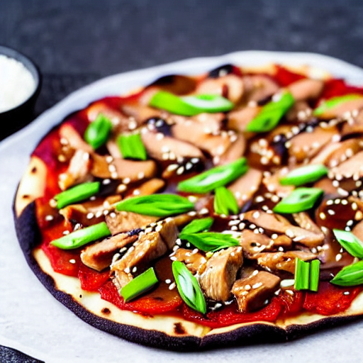 Keto Teriyaki Chicken Pizza