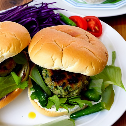 Olive and Feta Burger